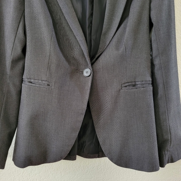 Zara One Button Grey Blazer XS - Picture 3 of 10